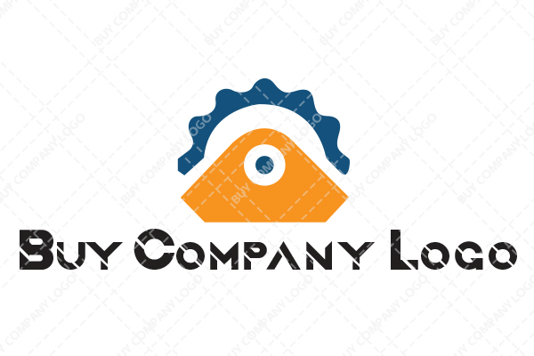 Abstract of a Mechanical Tooth Attached to a Joint Logo